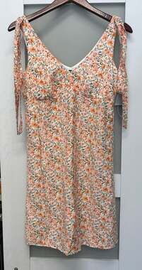 BCX Floral Tie-Strap Mini Dress Size S
